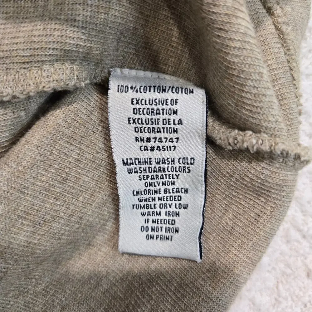 Bob Timberlake Sweater Men's L 1/4 zip Long Sleeve Pullover Heather Brown